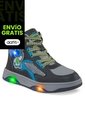 Tenis Con Luces Torin Gris Osc Los Gomosos Para Niño de Los Gomosos