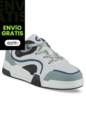 Tenis Urbanos Pivos Blanco-Verde Los Gomosos Para Niño Los Gomosos