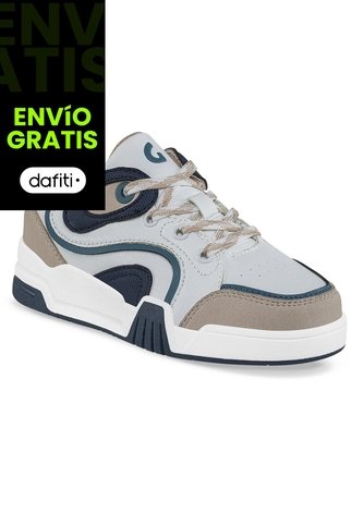 Tenis Urbanos Pivos Blanco-Beige Los Gomosos Para Niño Los Gomosos