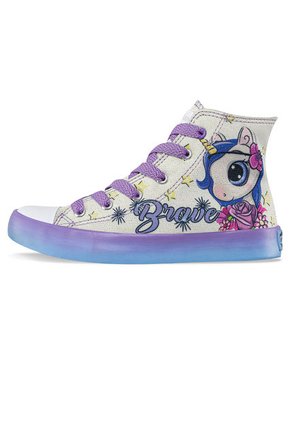 Botas Gil Alto Blanco Para Niña Los Gomosos