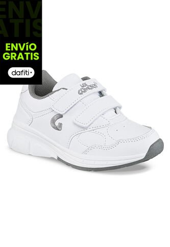 Tenis Escolares Gomyschool V New Blanco Para Niño Y Niña Los Gomosos Los Gomosos