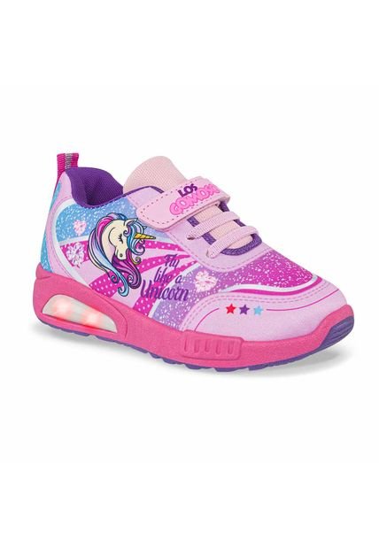 Tenis Con Luces Diora 2 Rosa Para Niña Los Gomosos