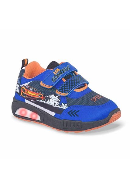 Tenis Con Luces Teuri Azul Para Niño Los Gomosos