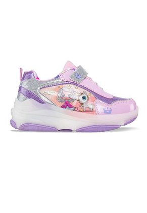 Tenis Patines Con Luces Princell Morado Para Niña Los Gomosos