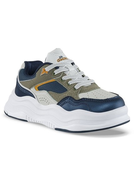 Tenis Casuales Falek Azul Osc-Beige Los Gomosos Para Niño