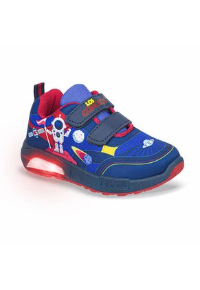 Tenis Con Luces Astronet Azul Para Niño Los Gomosos