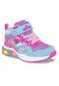 Tenis Con Luces Flysan Azul-Mora Para Niña Los Gomosos de Los Gomosos