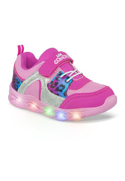 Tenis Con Luces Moridi Rosa Para Niña Los Gomosos