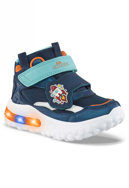 Tenis Con Luces Canez Azul Osc Los Gomosos Para Niño