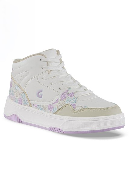 Tenis Urbanos Geximu Blanco-Lila Los Gomosos Para Niña