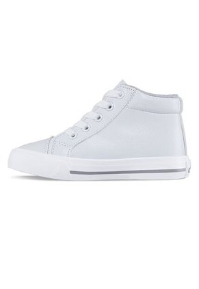 Tenis Escolares Capra Alto Blanco Para Niño Y Niña Los Gomosos