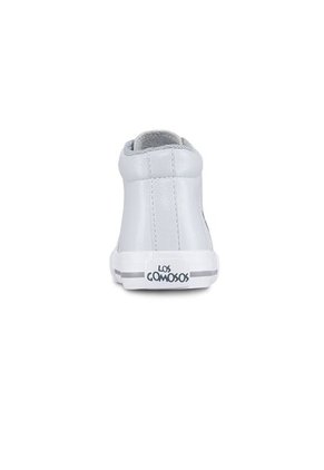 Tenis Escolares Capra Alto Blanco Para Niño Y Niña Los Gomosos