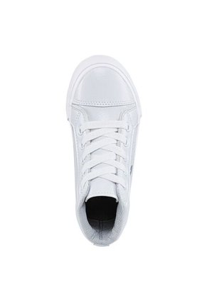 Tenis Escolares Capra Alto Blanco Para Niño Y Niña Los Gomosos