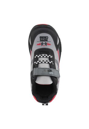 Tenis Con Luces Halime Negro Para Niño Los Gomosos