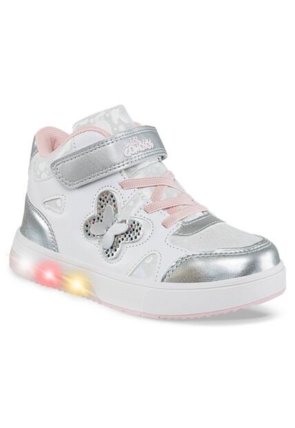 Tenis Luces Nubi Blanco-Rosa Los Gomosos Para Niña