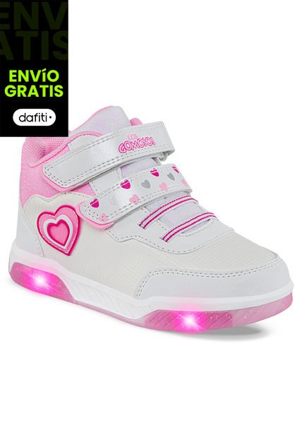 Tenis Luces Dencel Blanco Para Niña Los Gomosos