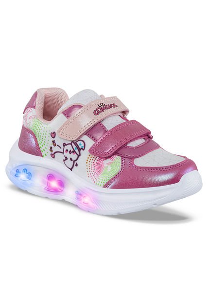 Tenis Luces Asfir Fucsia Para Niña Los Gomosos
