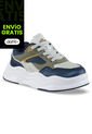 Tenis Casuales Falek Azul Osc-Beige Los Gomosos Para Niño de Los Gomosos