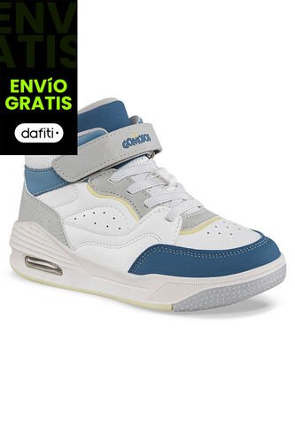 Tenis Urbanos Lender Blanco-Azul Los Gomosos Para Niño Los Gomosos