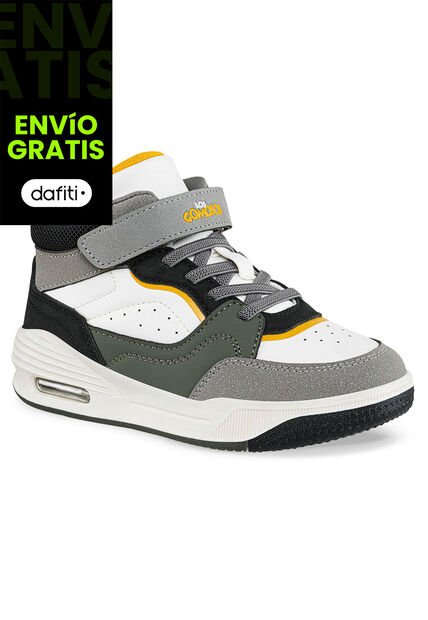 Tenis Urbanos Lender Blanco-Gris Los Gomosos Para Niño