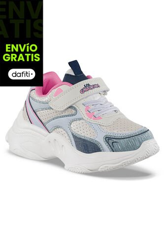 Tenis Urbanos Mochil Blanco-Azul Los Gomosos Para Niña Los Gomosos