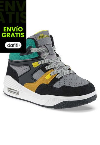 Tenis Urbanos Opinil Gris-Verde Los Gomosos Para Niño Los Gomosos