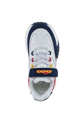 Tenis Skim Blanco-Azul O Para Niño Los Gomosos