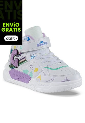 Tenis Urbanos Nupalo Blanco-Lila Los Gomosos Para Niña Los Gomosos