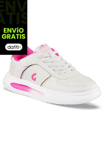 Tenis Urbanos Comarin Blanco-Fucsia Los Gomosos Para Niña Los Gomosos