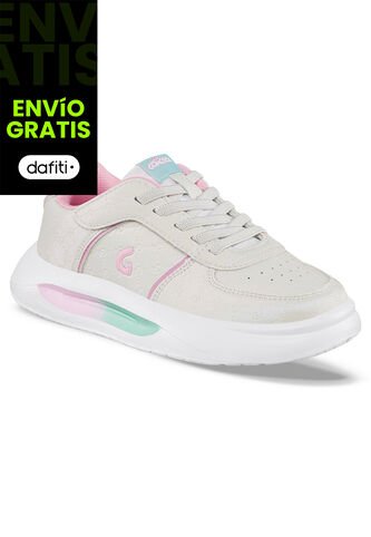 Tenis Urbanos Comarin Blanco-Rosa Los Gomosos Para Niña Los Gomosos