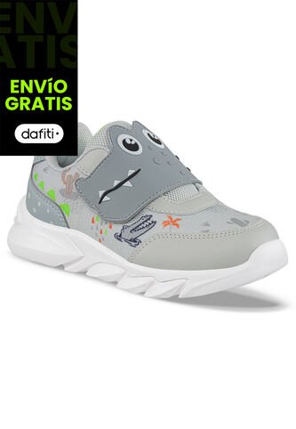Tenis Urbanos Dynatrix Gris Para Niño Los Gomosos Los Gomosos