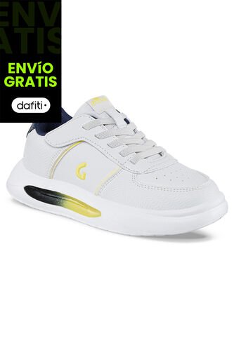 Tenis Urbanos Saxio Blanco Para Niño Los Gomosos Los Gomosos