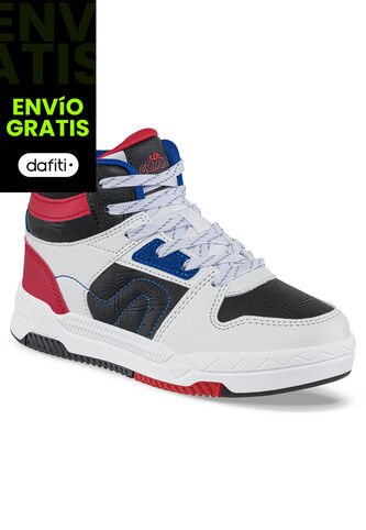 Tenis Urbanos Amfer Blanco-Rojo Para Niño Los Gomosos Los Gomosos