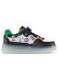 Tenis Con Luces Riner Negro Para Niño Los Gomosos de Los Gomosos