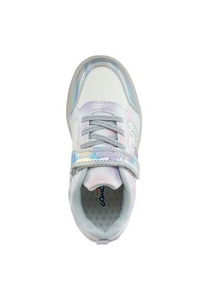Tenis Luces Mydor Plata Los Gomosos Para Niña