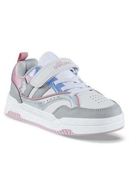 Tenis Casuales Okaran Gris Los Gomosos Para Niña