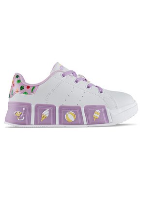 Tenis Casuales Ferinn Blanco-Lila Los Gomosos Para Niña