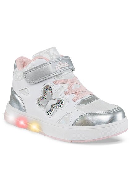 Tenis Luces Nubi Blanco-Rosa Los Gomosos Para Niña