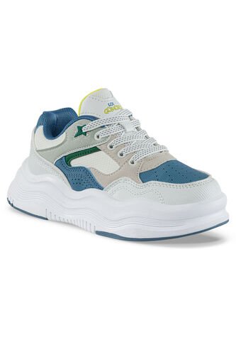 Tenis Casuales Falek Blanco-Azul Los Gomosos Para Niño Los Gomosos