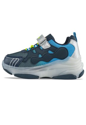 Tenis Patines Luces Morina Azul Osc Los Gomosos Para Niño