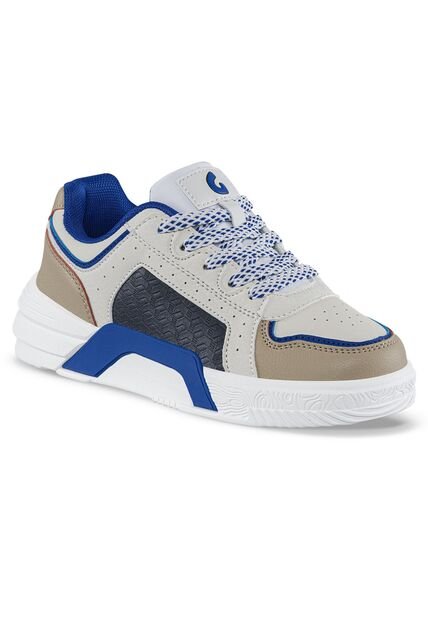 Tenis Urbanos Miro Beige-Azul Los Gomosos Para Niño