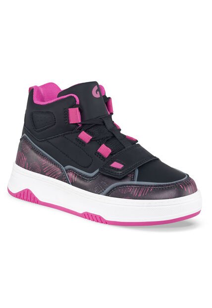 Tenis Viry Negro-Fucsia Para Niña Los Gomosos