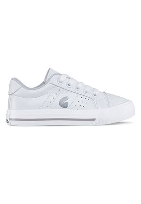 Tenis Escolares Capra Bajo Blanco Para Niño Y Niña Los Gomosos