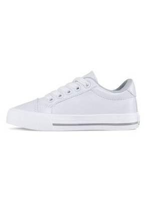 Tenis Escolares Capra Bajo Blanco Para Niño Y Niña Los Gomosos