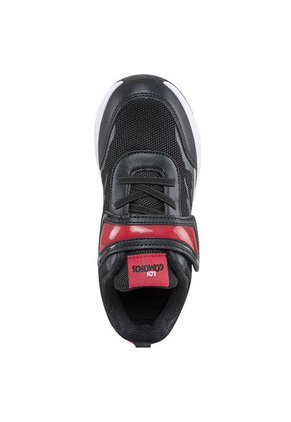 Tenis Luces Dacum Negro-Rojo Para Niño Los Gomosos