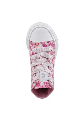 Tenis Beebe Alto Fucsia Para Niña Los Gomosos