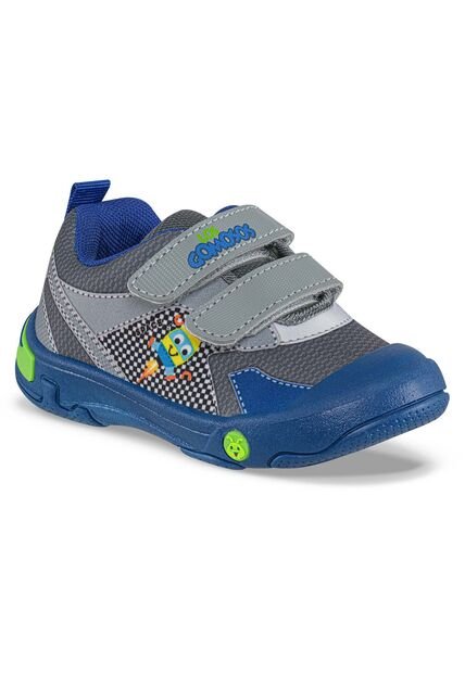 Tenis Casuales Lopey Gris-Azul Los Gomosos Para Bebé