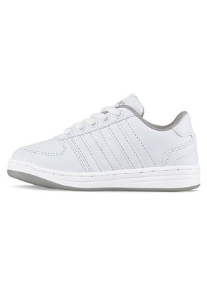 Tenis Escolares Boby Cordon New Blanco-Gris Para Niño Y Niña Los Gomosos