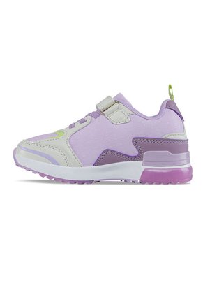 Tenis Luces Gypin Beige-Lila Para Niña Los Gomosos
