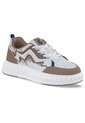 Tenis Urbanos Zecol Blanco-Café Los Gomosos Para Niño de Los Gomosos